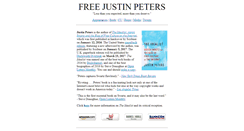 Desktop Screenshot of freejustinpeters.com