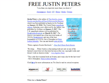 Tablet Screenshot of freejustinpeters.com